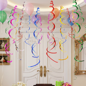 Hanging swirl decoration