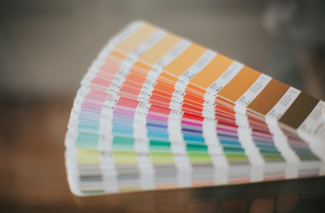 Pantone color card