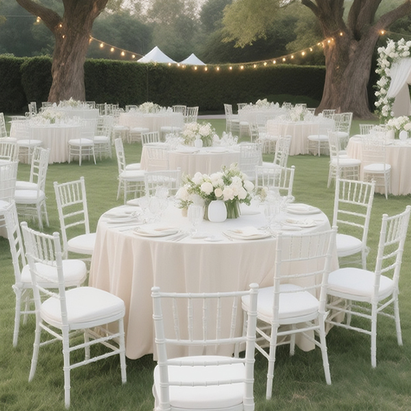 Round plastic tablecloth