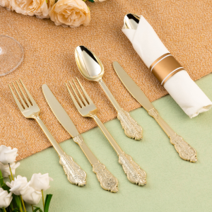 Vintage Baroque Gold cutlery set
