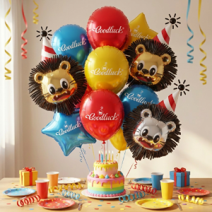 Aluminum film themed party balloons