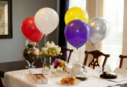 Colorful latex balloons