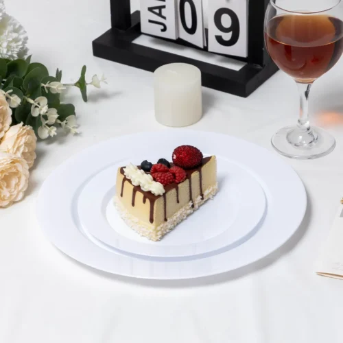 Heavy Duty Solid Color Plastic Party Plates