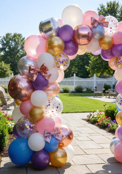 party Balloon arch banner