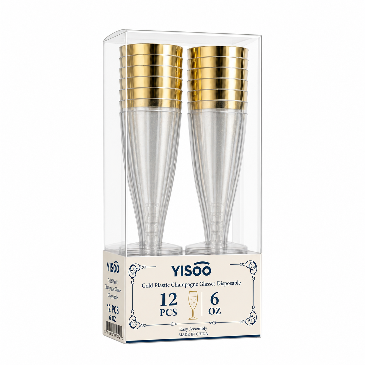 champagne flutes packaging